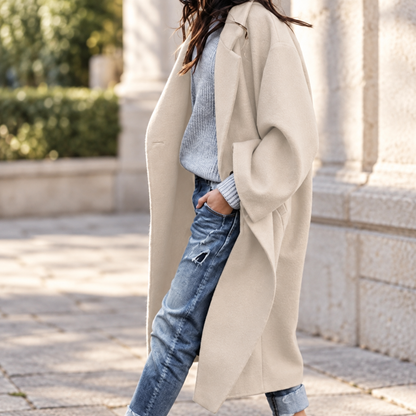 Manteau ample beige