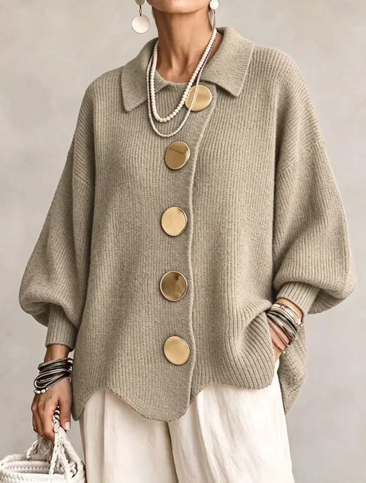 Gilet en maille à boutons dorés, vue 4